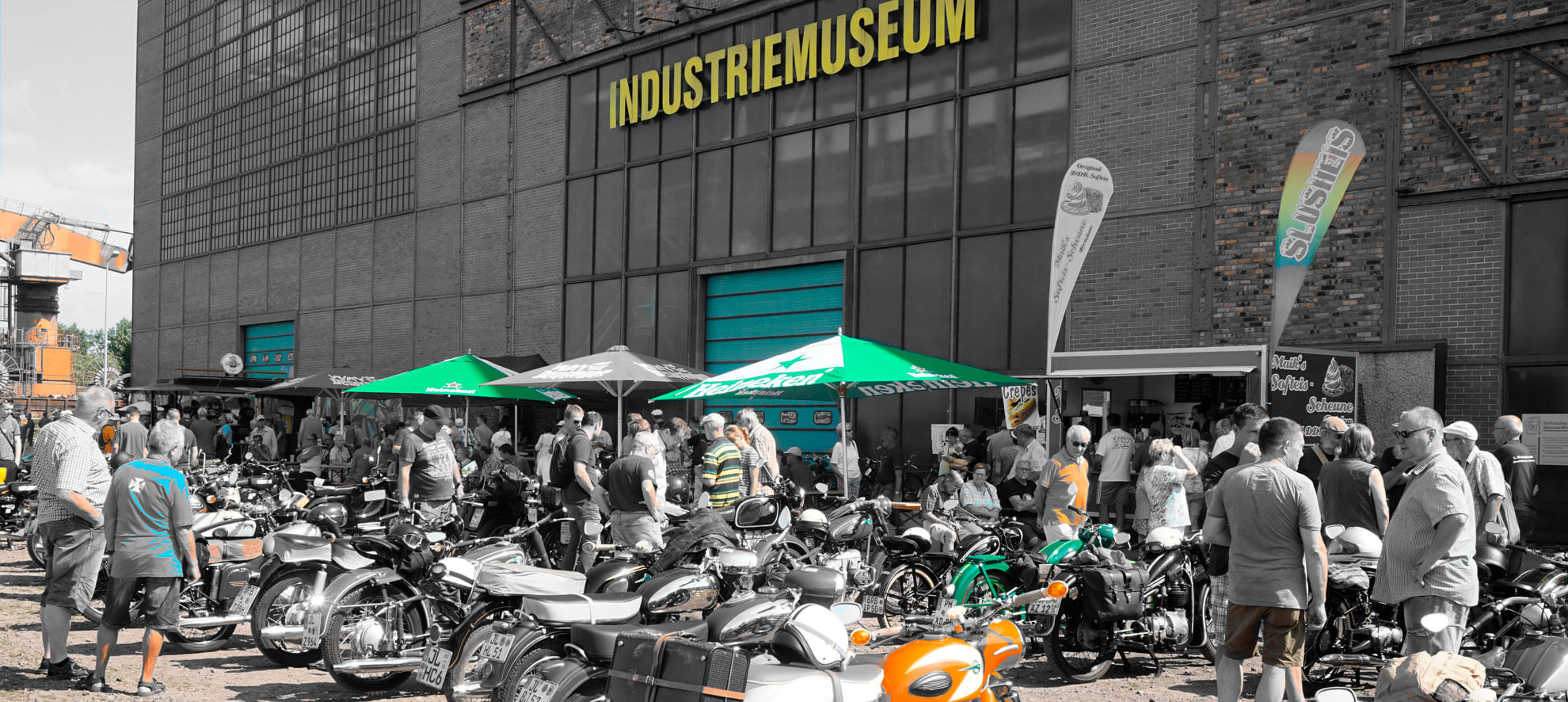 Oldtimer- und Motorsporttreffen im Industriemuseum Brandenburg